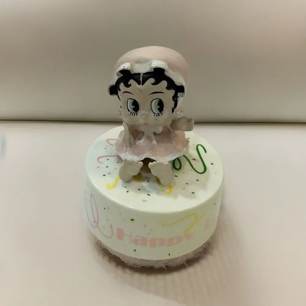 Betty Boop Baby Birthday Music Box 1990 Presents P5471 Vintage 🎵